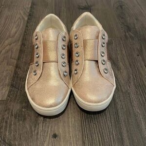 Stylish Kids Gold Sneakers